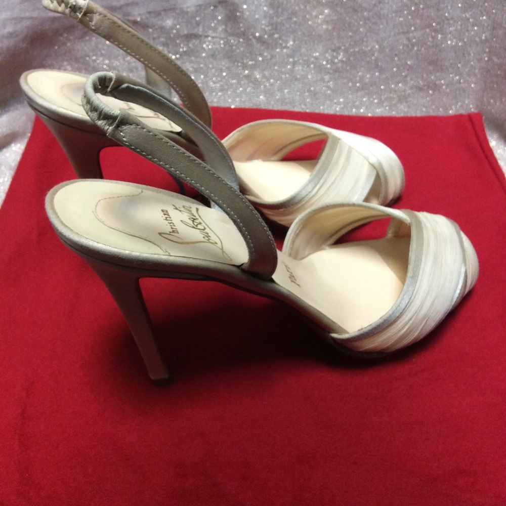 Christian Louboutin Mauresmo Chiffon Slingbacks - Picture 3 of 8